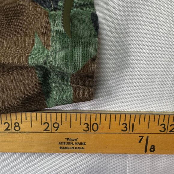 US Military Woodland Camo BDU Pants Men’s Medium Regular Ripstop Distressed - Picture 8 of 8